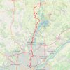 Trace GPS Nort-sur-Erdre / Nantes, itinéraire, parcours