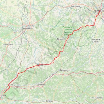 Trace GPS Tour de France 2023 Etape 8 Samedi 8 Juillet Libourne Limoges, itinéraire, parcours