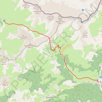 Trace GPS 5ème jour du tour du Queyras, itinéraire, parcours