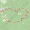 Trace GPS GPX Download: Boucle Château de Lutzelbourg – La Grotte Saint-Vit au départ de Lutzelbourg, itinéraire, parcours
