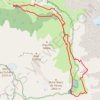 Trace GPS Lac de la Plagne par le sentier des cascades, itinéraire, parcours