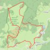 Trace GPS Valadon-Les Olagnières, itinéraire, parcours