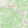 Trace GPS Bourg Charente vers Chateauneuf flow velo 47 kms AR, itinéraire, parcours
