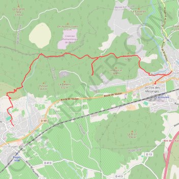 Trace GPS Puget-Ville - Carnoules, itinéraire, parcours