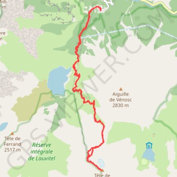 Trace GPS Tête de la Muraillette (Oisans), itinéraire, parcours