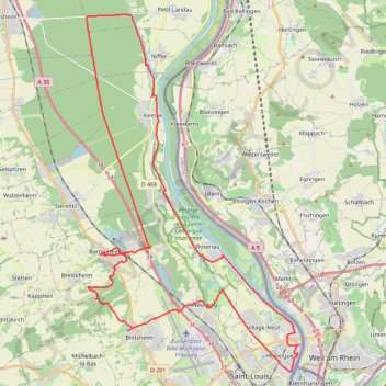 Trace GPS Balade à VTT dans le Sud-Alsace, itinéraire, parcours