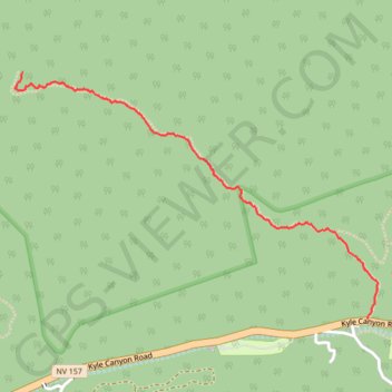 Trace GPS Fletcher Canyon, itinéraire, parcours