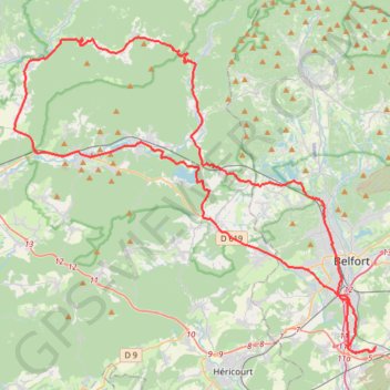 Trace GPS Fresse à vélo, itinéraire, parcours