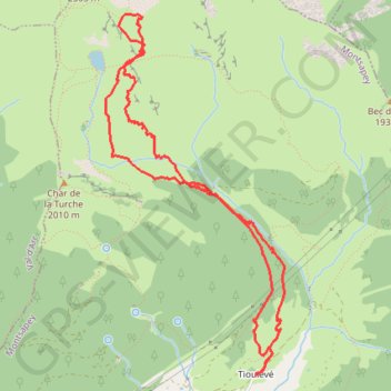 Trace GPS Lauzière - Grand Arc, itinéraire, parcours