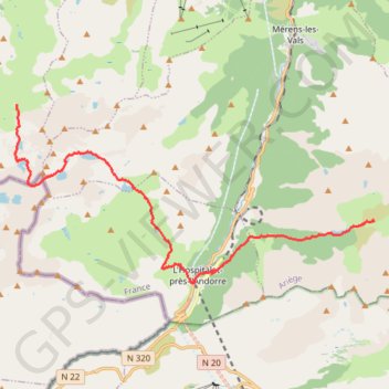 Trace GPS Pyrénées - Besines - Ruhle, itinéraire, parcours