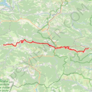 Trace GPS Tour des châteaux du Pays Cathare - Caudiès - Belcaire, itinéraire, parcours