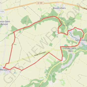 Trace GPS Saint-Hilaire Mérobert, itinéraire, parcours