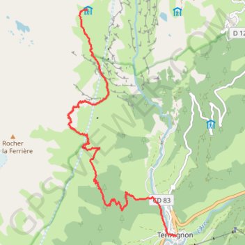 Trace GPS Refuge de l'Arpont - Termignon, itinéraire, parcours