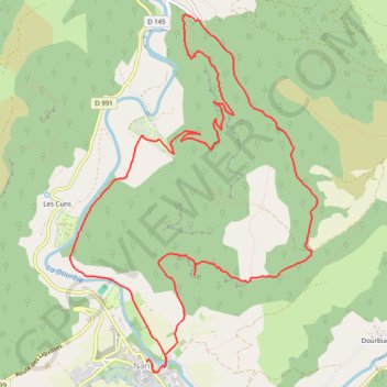 Trace GPS Roc Nantais - 14,5 kms - 650 m, itinéraire, parcours
