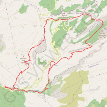 Trace GPS Gemenos - les 3 cols, itinéraire, parcours