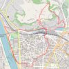 Trace GPS La ville d'Agen, vue du coteau de l'Ermitage - Pays de l'Agenais, itinéraire, parcours