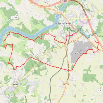 Trace GPS Parcour Herbignac ferel 20/11/22, itinéraire, parcours