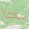 Trace GPS Carnoules,plateau de Théme, itinéraire, parcours
