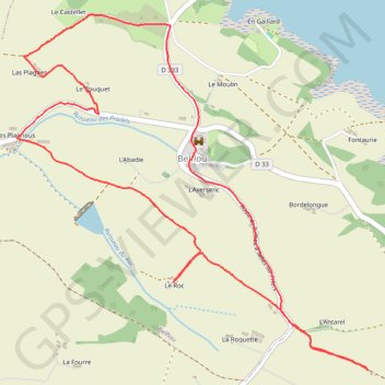 Trace GPS 180714 zigzags Belflou, itinéraire, parcours
