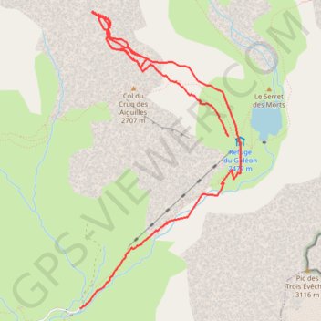 Trace GPS Refuge du Goleon, itinéraire, parcours
