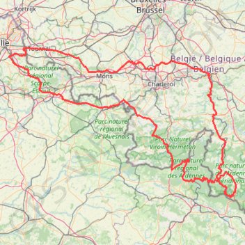 Trace GPS Trace Ardennes, itinéraire, parcours