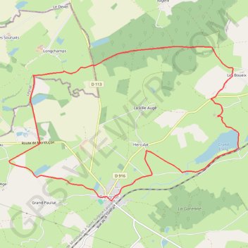 Trace GPS Plan d'eau d'Herculat, itinéraire, parcours