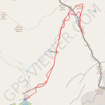 Trace GPS Dent du Loup, itinéraire, parcours
