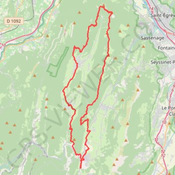 Trace GPS Autrans et l'extrême Nord du Vercors, itinéraire, parcours