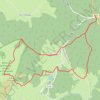 Trace GPS Pilat : Crêt de Chaussitre, itinéraire, parcours