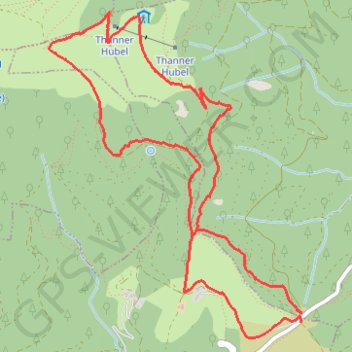 Trace GPS Hundsruck table d'orientation du thannerhubel, itinéraire, parcours