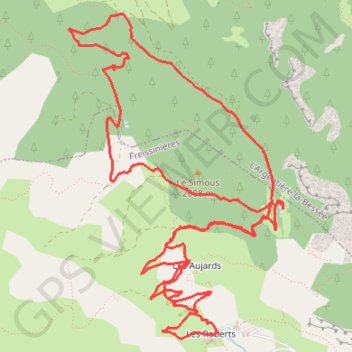 Trace GPS Séj-Freissinières-Lac et col des Lauzes-Col Anon, itinéraire, parcours