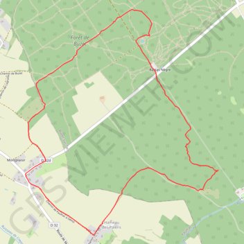 Trace GPS Le Bois de Buzet, itinéraire, parcours