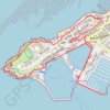 Trace GPS Boucle de Course à pied 5 km - Triathlon de Granville(2), itinéraire, parcours