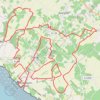 Trace GPS St Seurin d' Uzet 36 kms, itinéraire, parcours