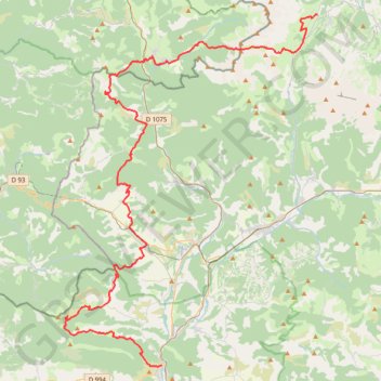 Trace GPS GR94 Randonnée de Serres à Agnières-en-Dévoluy (Hautes-Alpes), itinéraire, parcours
