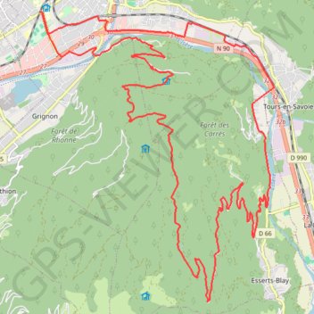 Trace GPS Col des Fontanettes, itinéraire, parcours