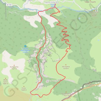 Trace GPS Le Canyon d'Ehujarre depuis Sainte-Engrâce, itinéraire, parcours