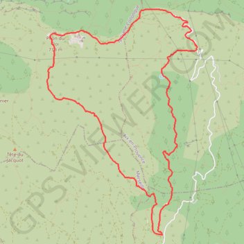 Trace GPS Piloàn du Roy, itinéraire, parcours