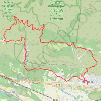 Trace GPS Rando Gorges du régalon, itinéraire, parcours