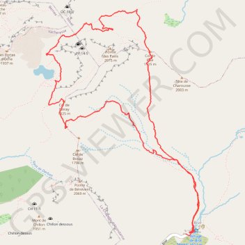 Trace GPS Lac Darbon, Lac de Neuteu, itinéraire, parcours