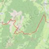 Trace GPS Mont Colombier en traversée, itinéraire, parcours