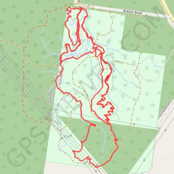 Trace GPS Gladstone Moutain Bike Park, itinéraire, parcours