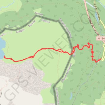 Trace GPS Rando Lac d'Estaing (Somport), itinéraire, parcours