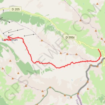 Trace GPS QUEYRAS - Saint VERAND -AGNEL - JOUR 2, itinéraire, parcours