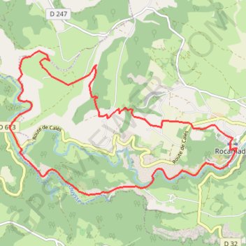 Trace GPS Rocamadour - L'Ouysse, itinéraire, parcours