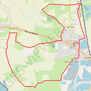 Trace GPS Boucle de la Tête de Vallée - Waben, itinéraire, parcours