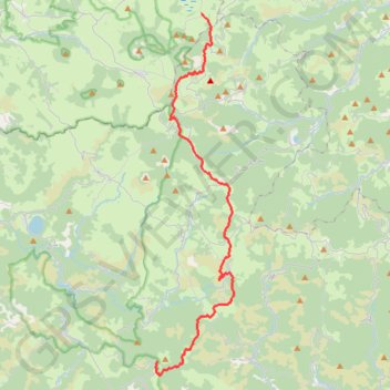 Trace GPS GR73 Chaudeyrolles - Fontolière, itinéraire, parcours