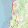 Trace GPS Balade à Breville-sur-Mer, itinéraire, parcours