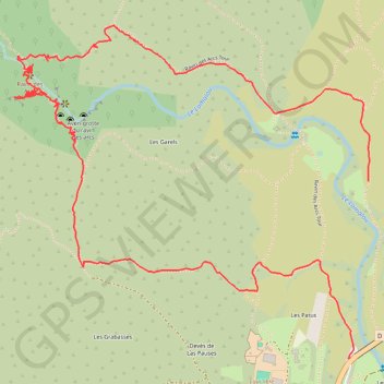 Trace GPS Ravin des arcs Saint-Martin-de-Londres, itinéraire, parcours