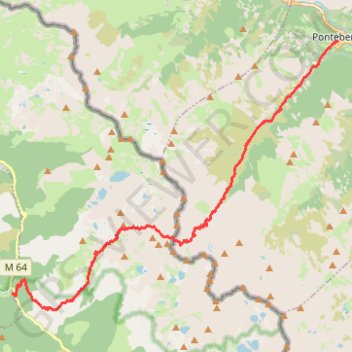 Trace GPS Saint Etienne de Tinée - Pontebernardo par le pas de Vens, itinéraire, parcours